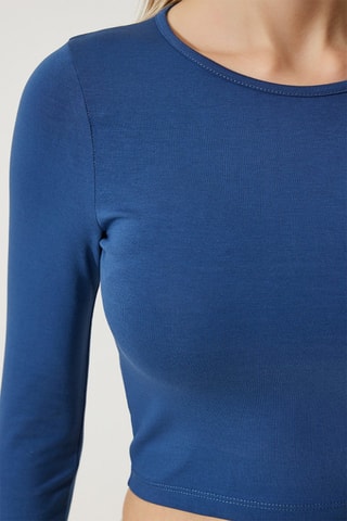 Crop top - Bleu