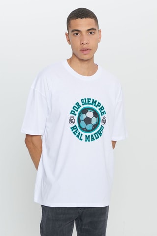 T-shirt Real Madrid - Blanc, noir et vert