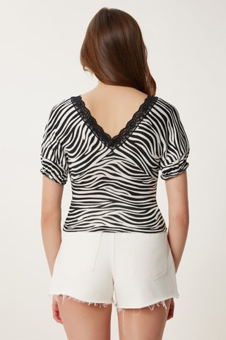 Top - Blanc et noir