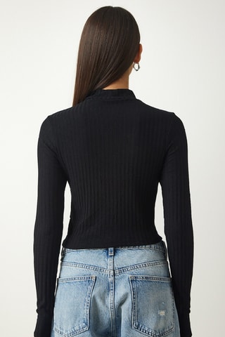Crop-top - Noir