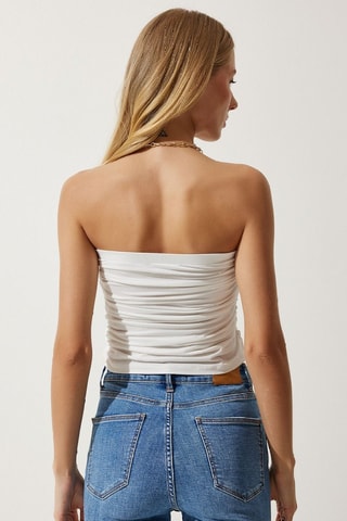 Top bustier - Blanc