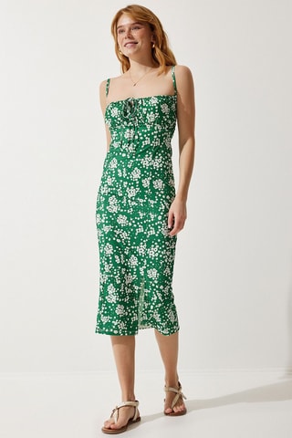 Robe midi - Vert foncé