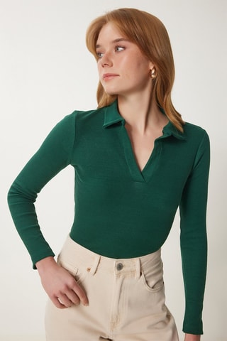 Top - Vert foncé