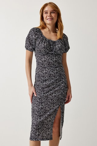 Robe fourreau - Noir et blanc