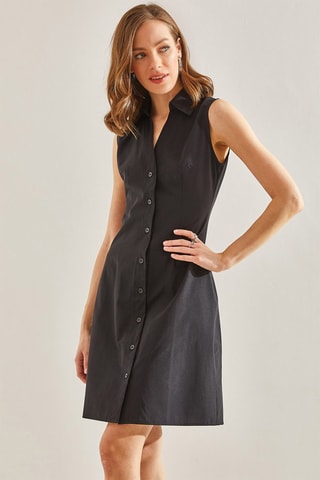 Robe chemise - Noir