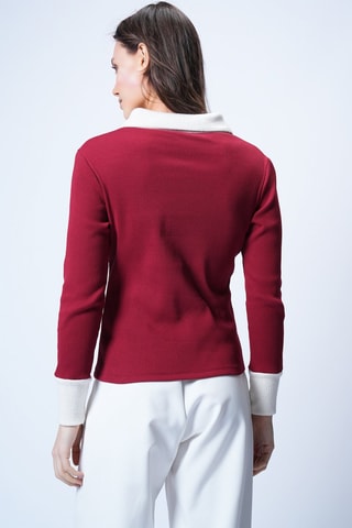 Pull - Blanc et rouge