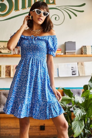 Robe patineuse - Bleu