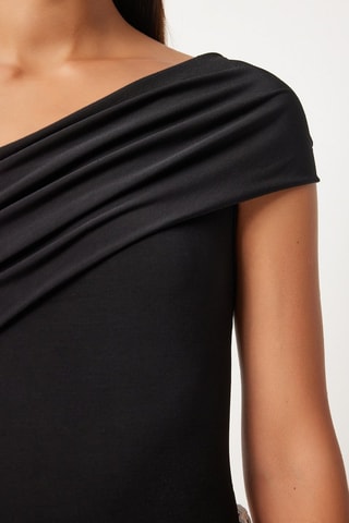 Top asymétrique - Noir