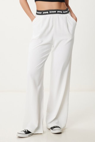 Pantalon wide legs - Blanc