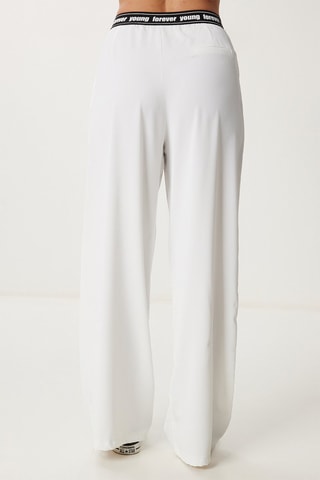 Pantalon wide legs - Blanc
