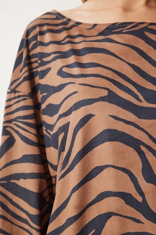 Blouse - Noir et beige