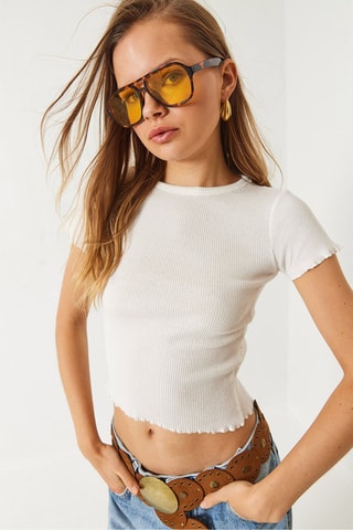 Crop top - Blanc
