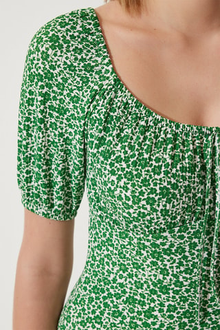 Robe - Vert et blanc