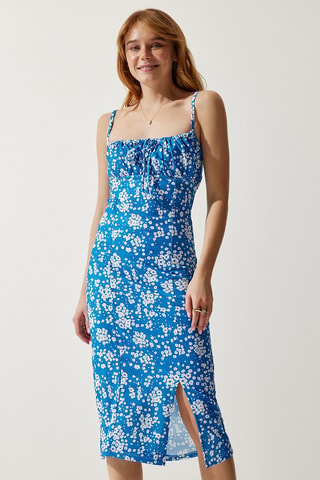 Robe fourreau - Bleu foncé