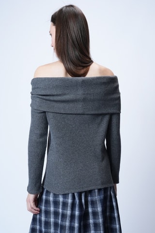 Top - Blanc et gris