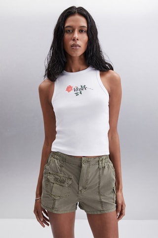 Top en coton biologique - Blanc