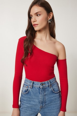 2 tops - Rouge et bleu