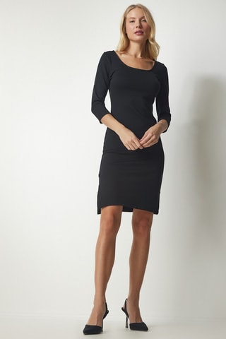 Robe midi regular - Noir