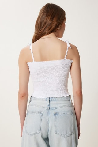 2 crops tops - Blanc et bleu