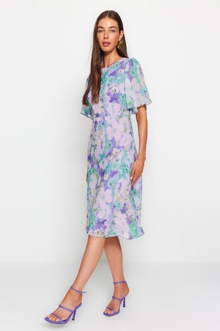 Robe midi - Multicolore