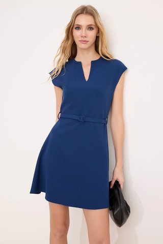Robe patineuse - Bleu foncé