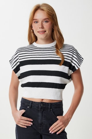 Blouse - Blanc et noir