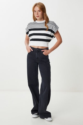 Blouse - Blanc et noir