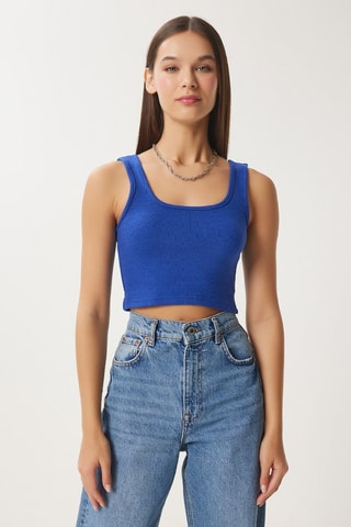 Crop top - Bleu