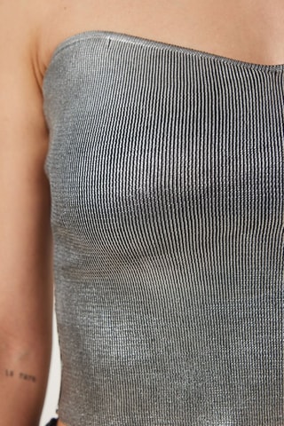 Crop top bustier - Gris