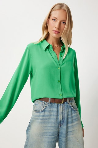 Chemisier relaxed - Vert