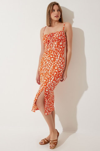 Robe fourreau - Orange