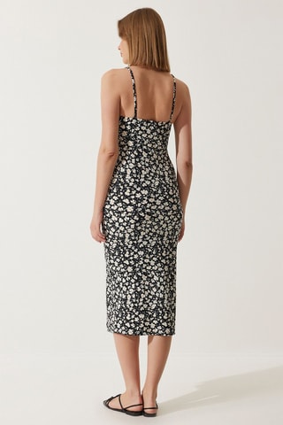 Robe fourreau - Noir et blanc