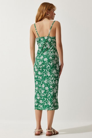 Robe midi - Vert foncé