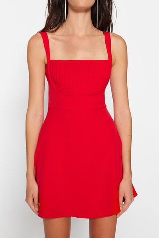 Robe trapèze - Rouge