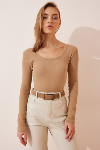 Top slim - Beige