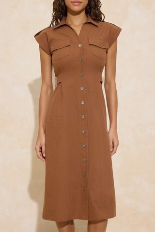Robe chemise - Marron