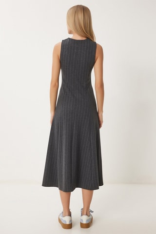 Robe midi - Gris