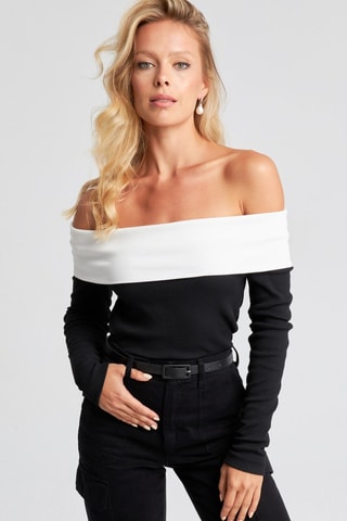 Top - Blanc et noir