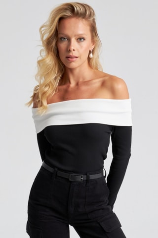 Top - Blanc et noir