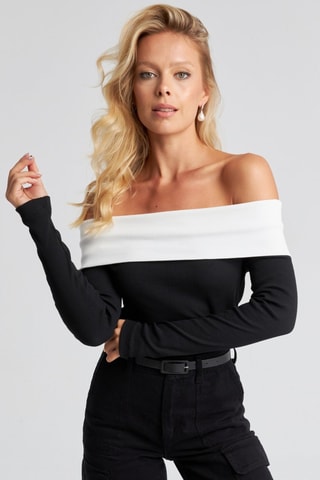 Top - Blanc et noir