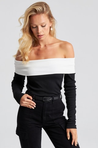 Top - Blanc et noir