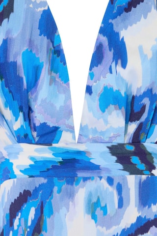 Robe de plage - Bleu et multicolore