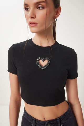 Crop top - Noir