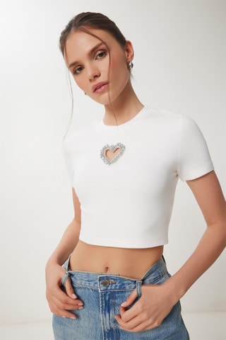 Crop top - Blanc