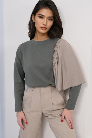 Top - Vert et gris