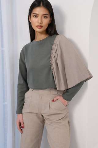 Top - Vert et gris