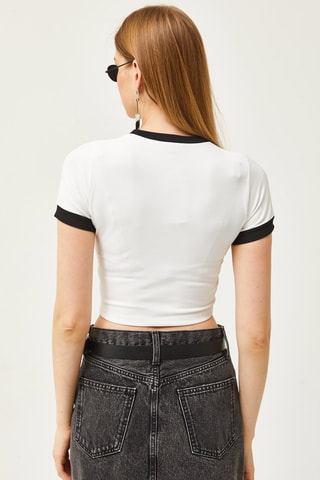 Crop-top - Blanc
