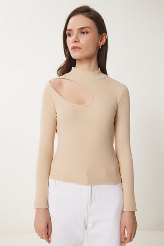 Top slim - Beige