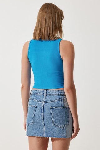 Crop top - Bleu