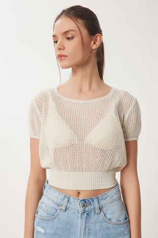Crop top - Beige
